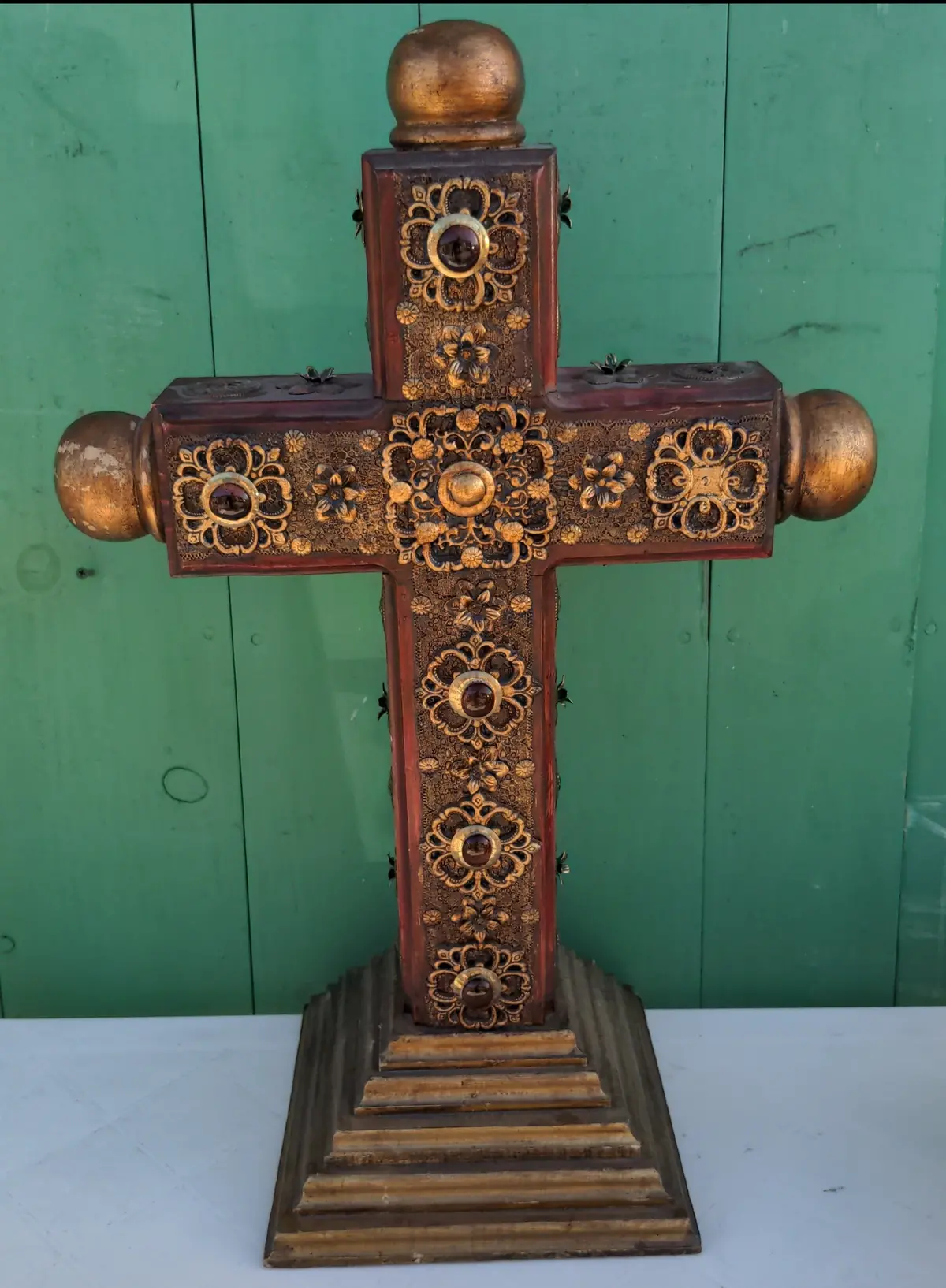 Decorated Altar-Style Cross 1