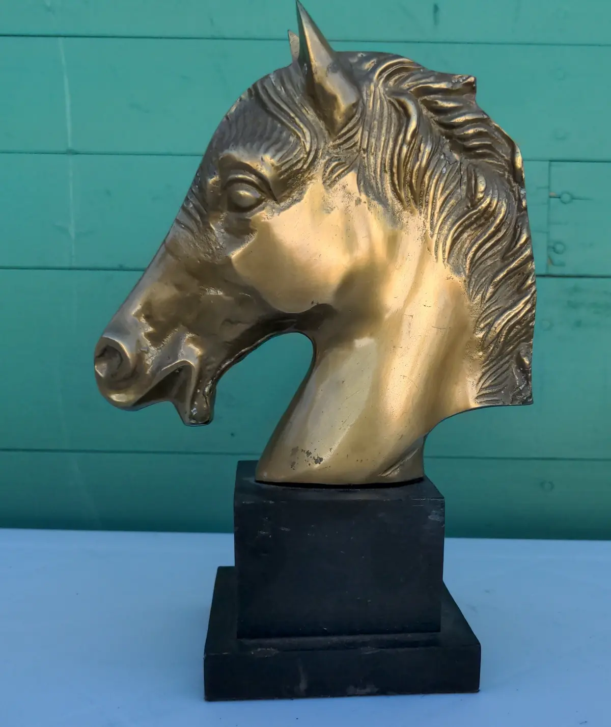 Mounted Brass Horse Head 1
