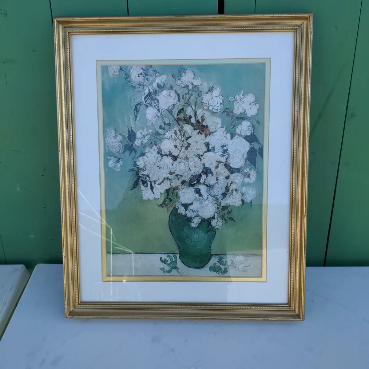 Van Gogh Floral Still Life Print In Frame 1