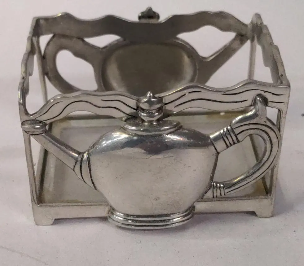 Pewter Tea Bag Box 1