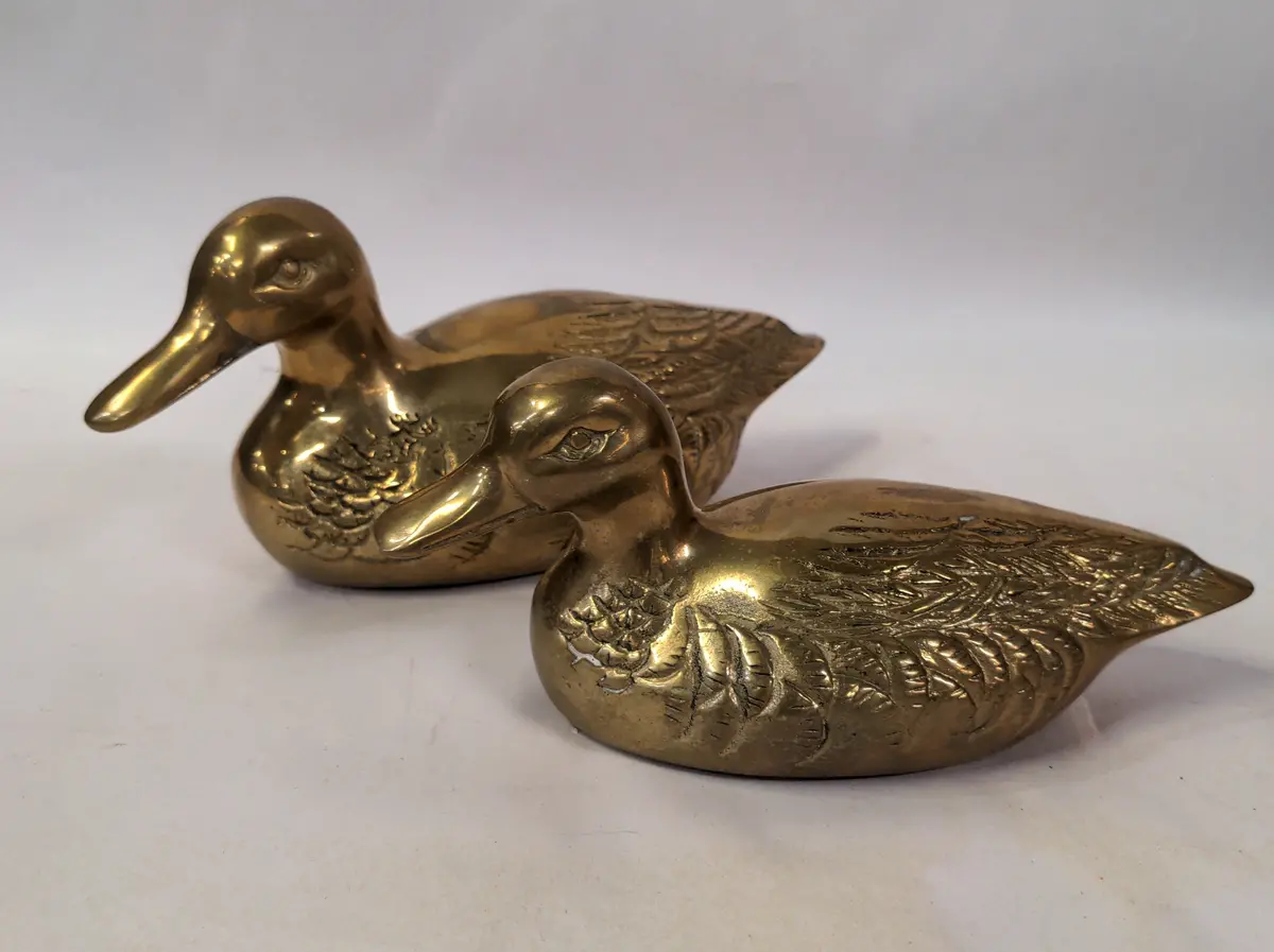Pair Of Brass Ducks 1