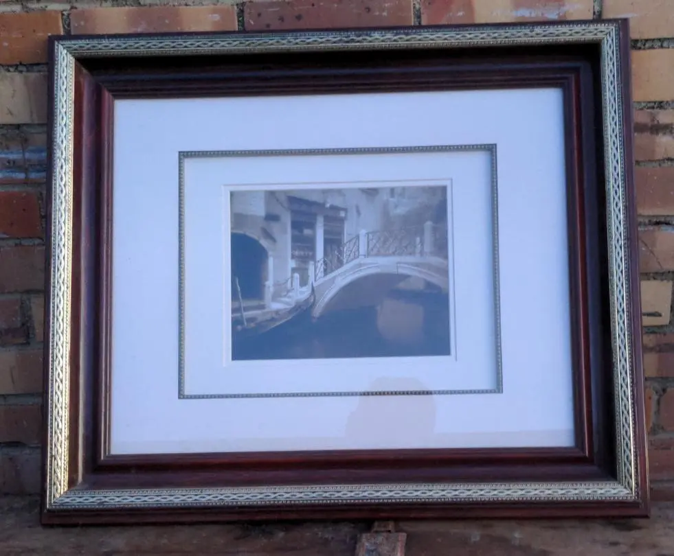 Photo Print Of A Venetian Bridge Over A Canal 1