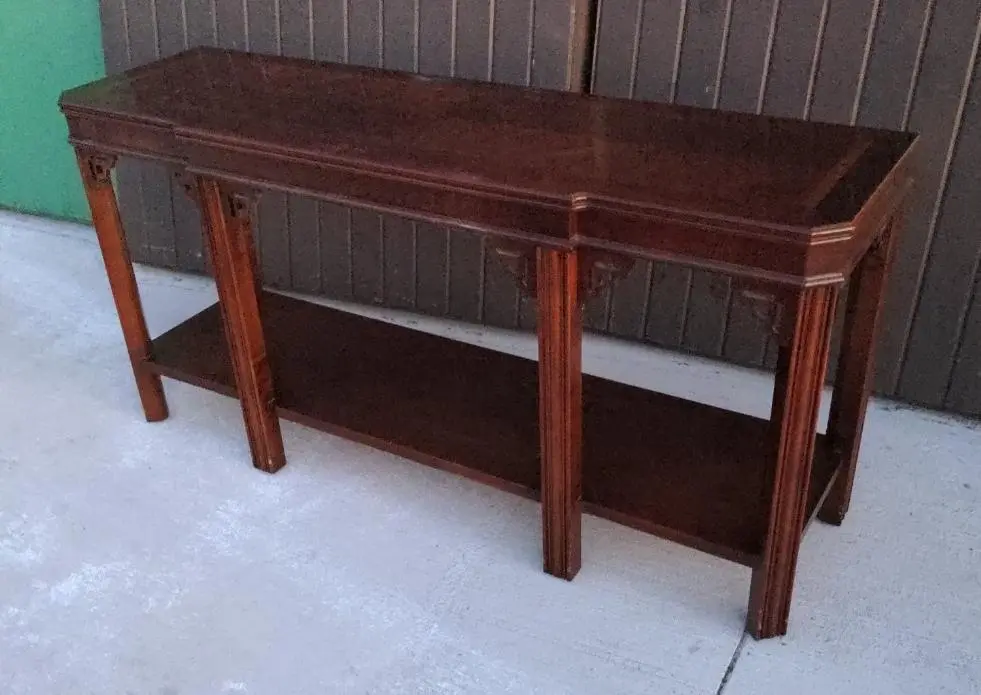 Mahogany Chippendale Style Console Or Sofa Table As Found 1