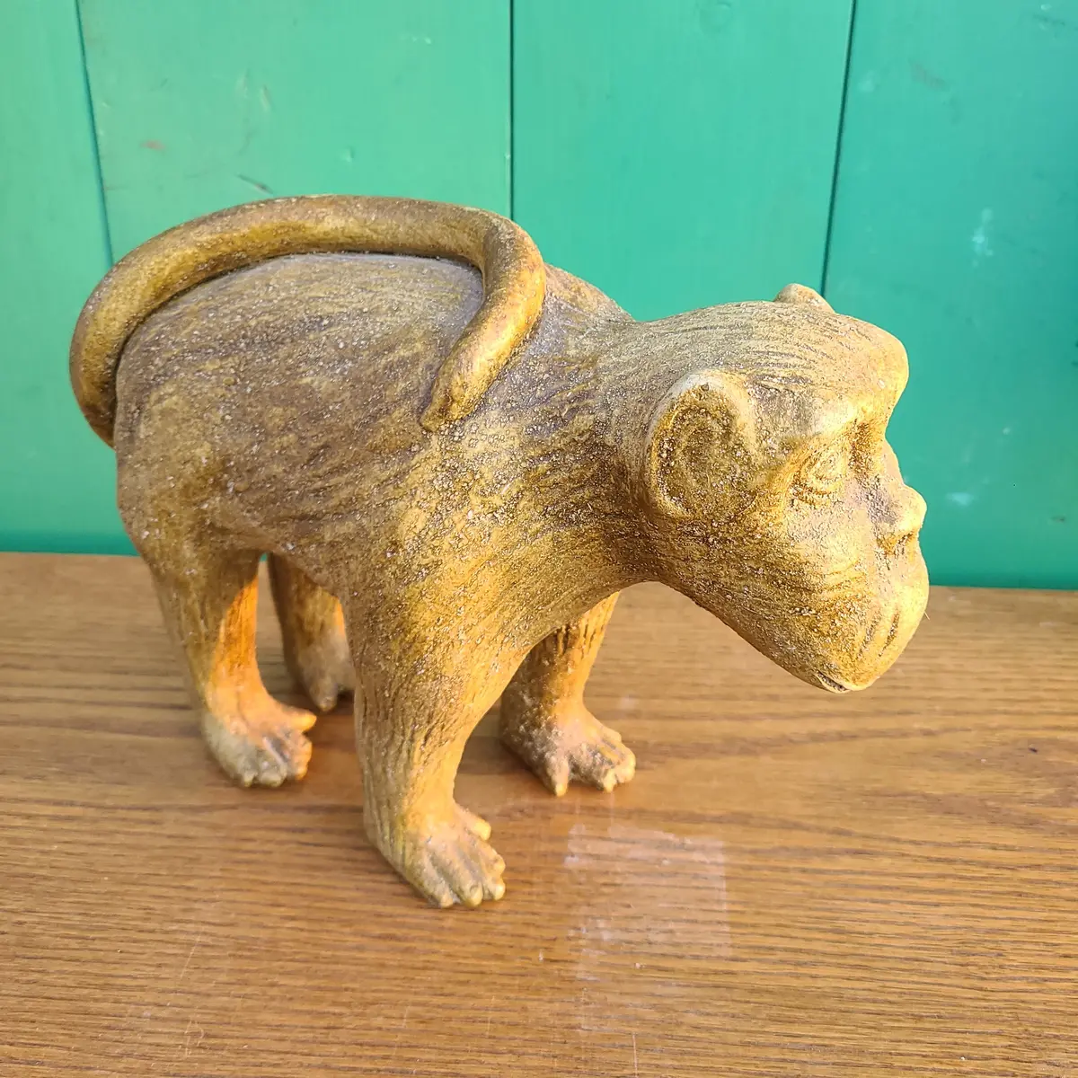Green Pottery Monkey 1