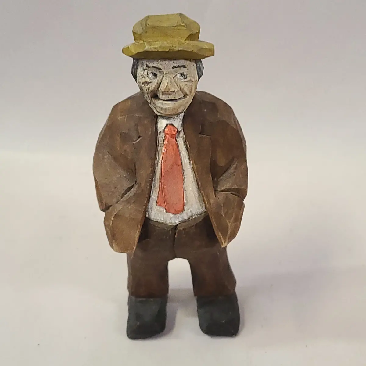 Small Carved Wooden Man 1