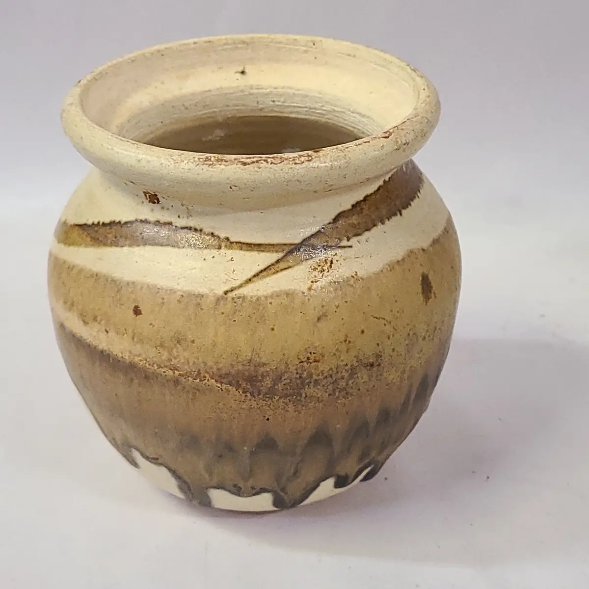 Pottery Jar With Brown Glaze 1