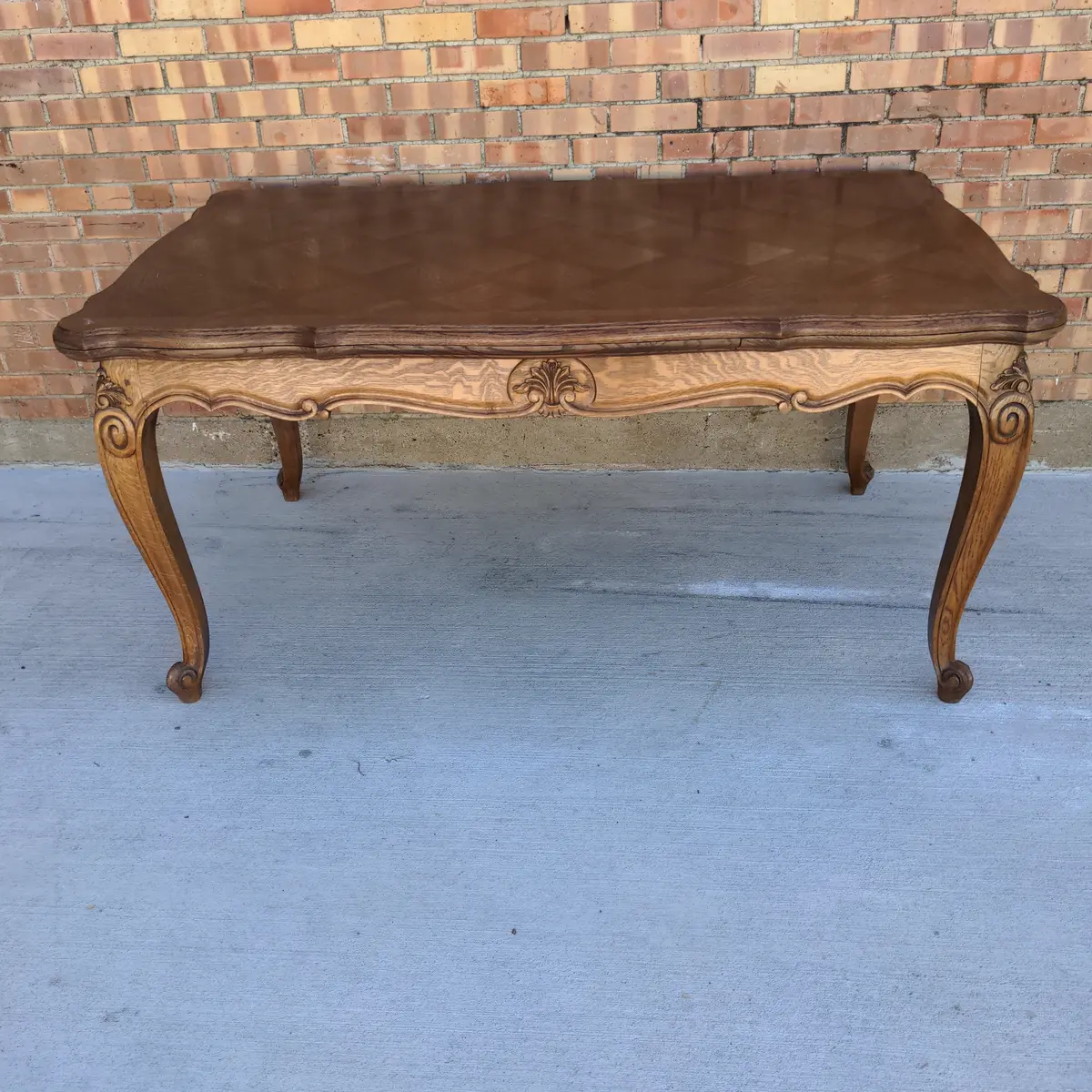 Louis Xv Oak Draw Leaf Table 1