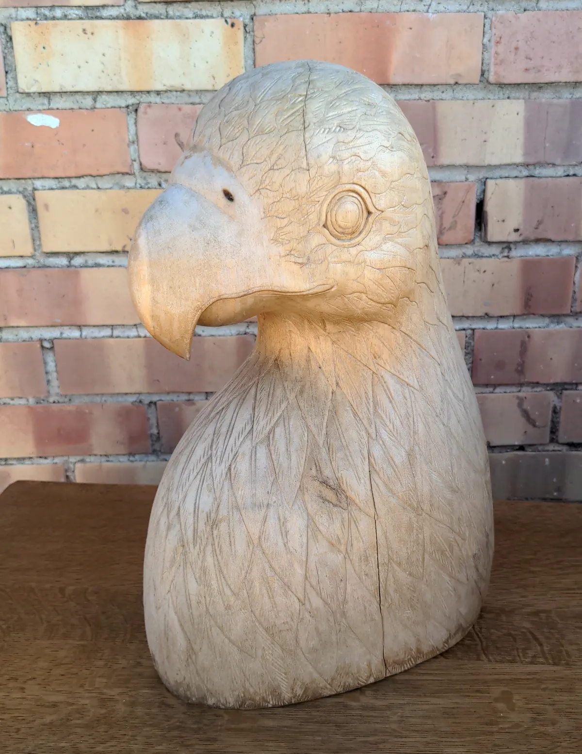 Carved Wood Eagle Head 1