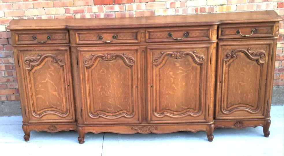 Louis Xv Oak Sideboard 1
