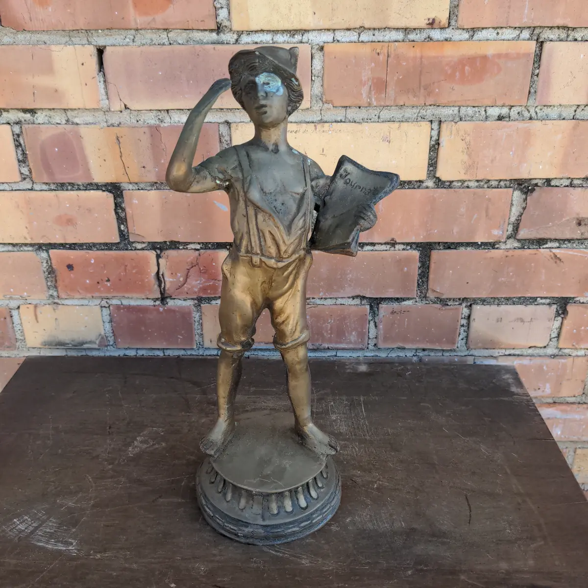 Brass Statue Of A Boy 1