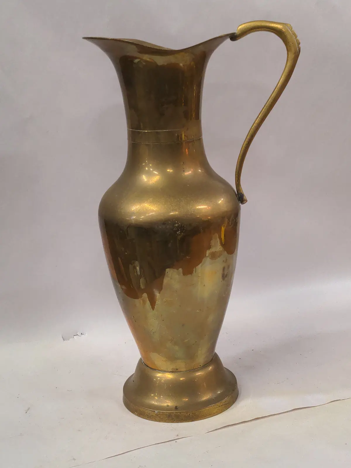 Tall Brass Pitcher 1