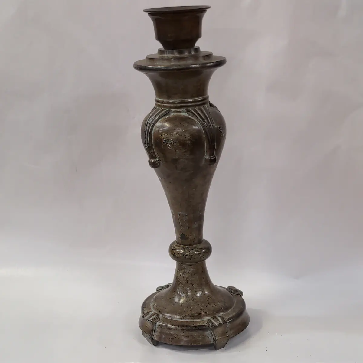 Tall Metal Urn-Shaped Candlestand 1