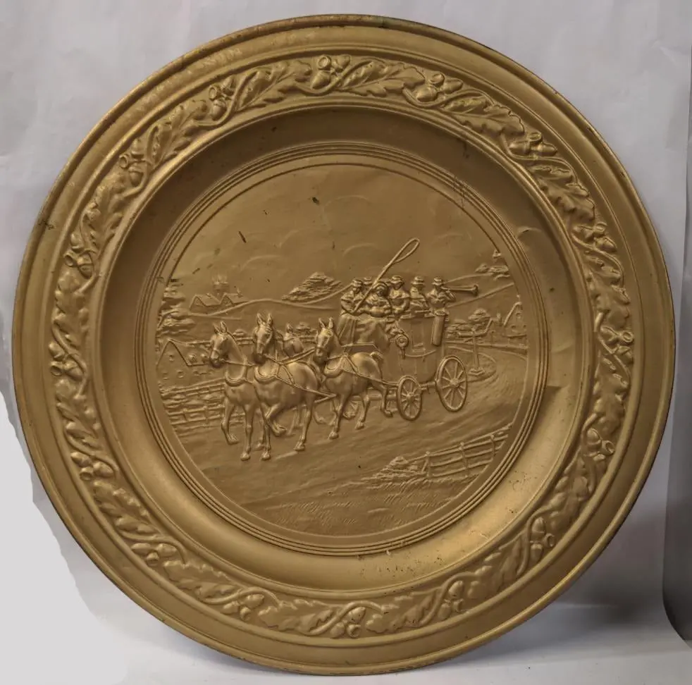 Brass Carriage Wall Plaque 1