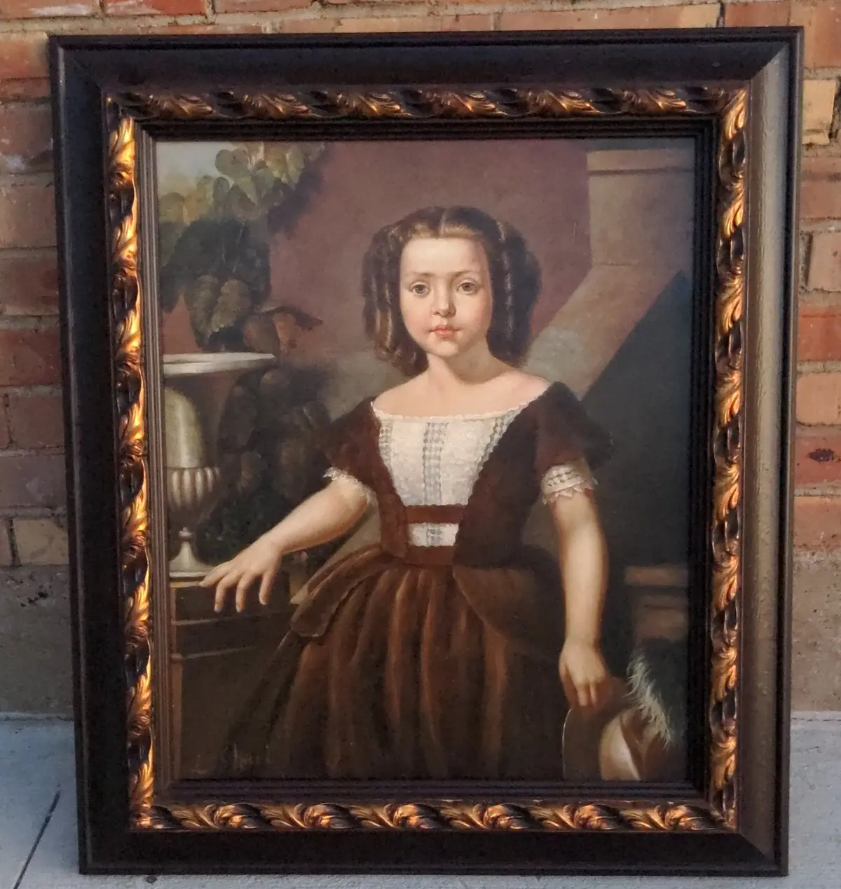 Oil Painting Portrait Of A Young Girl 1