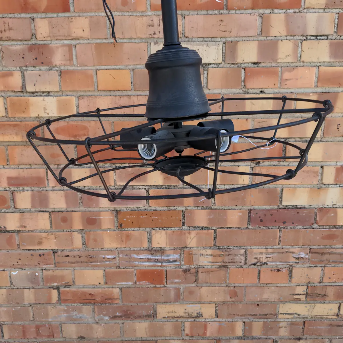 Black Fan Style Hanging Lamp 1