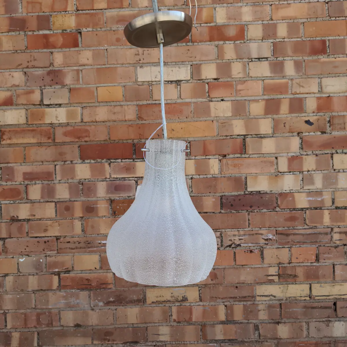 White Frosted Glass Hanging Lamp 1