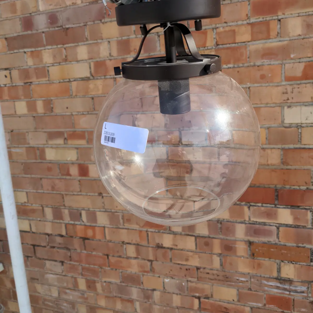 Clear Glass Globe Hanging Light 1
