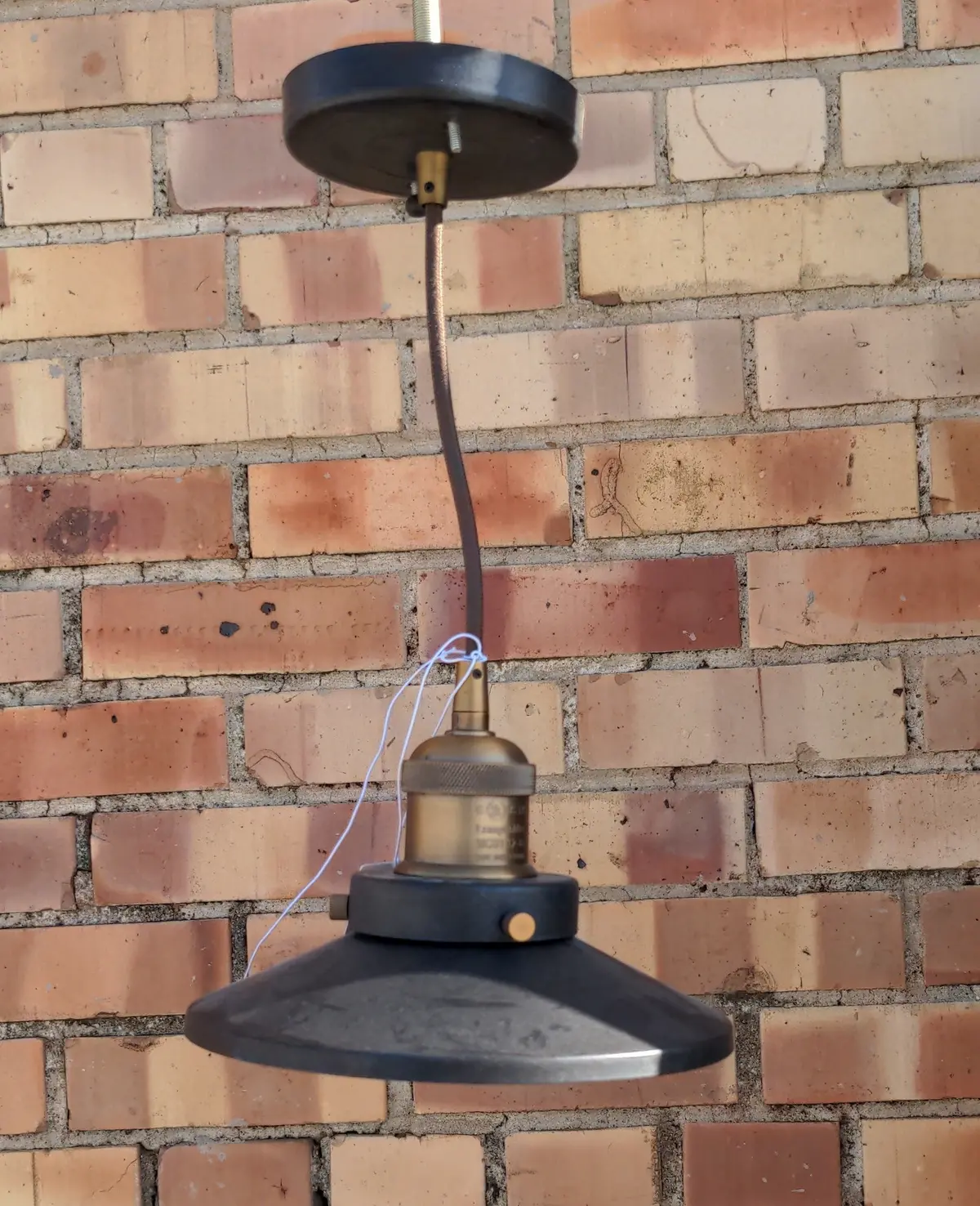 Black And Gold Metal Hanging Lamp 1