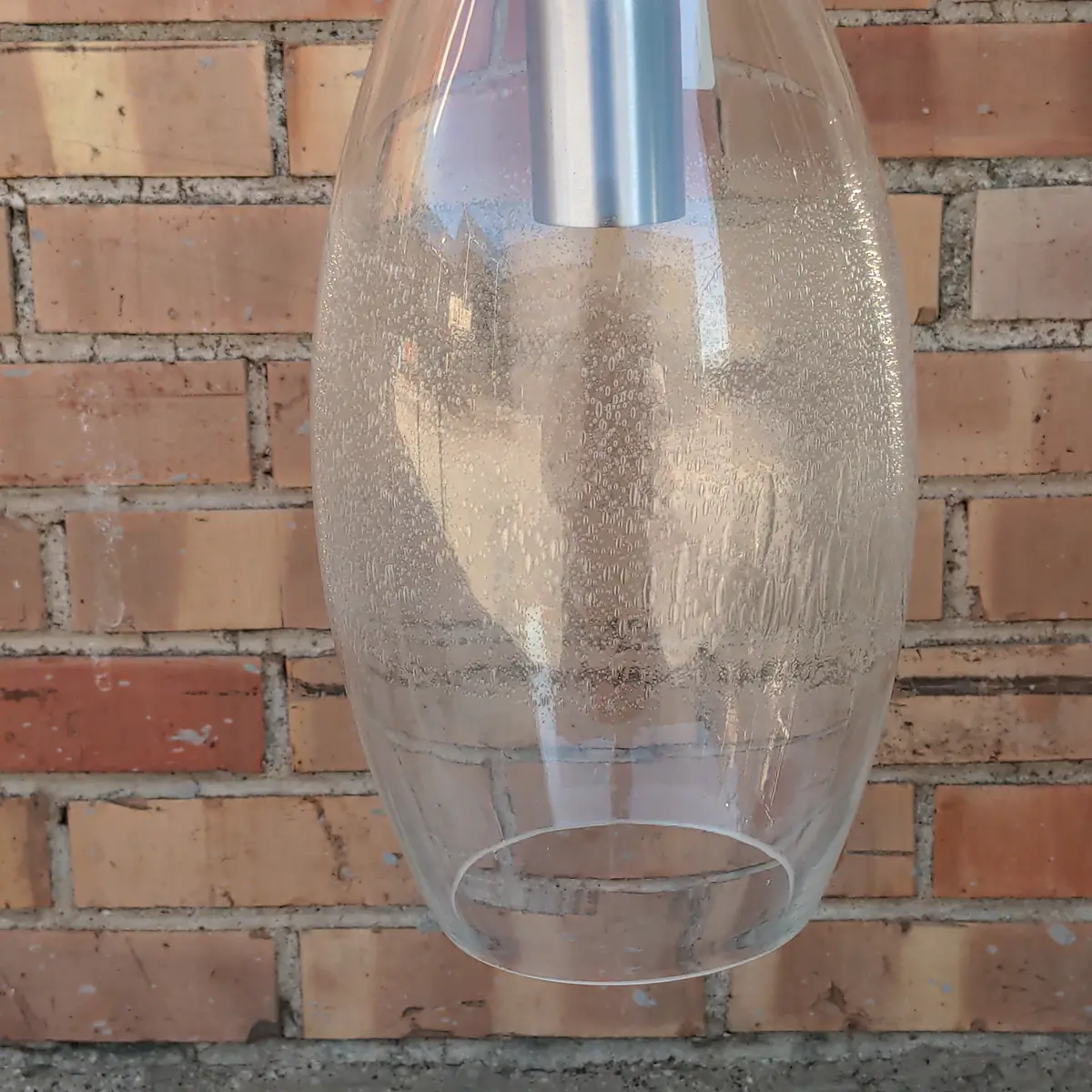 Etched Glass Hanging Lamp 1