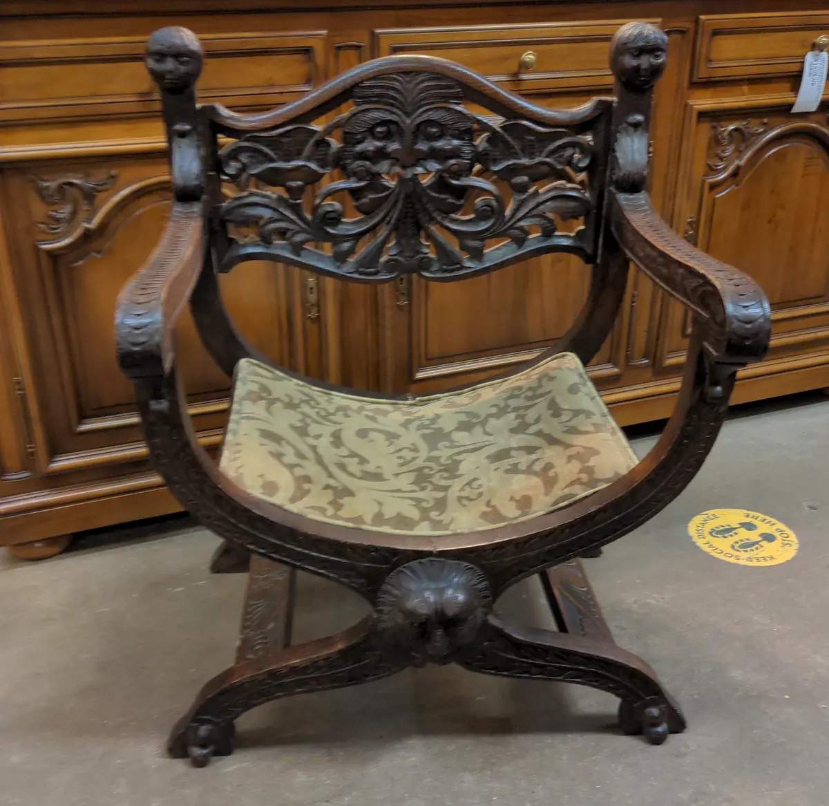 Early Savonarola Chair As Found 1