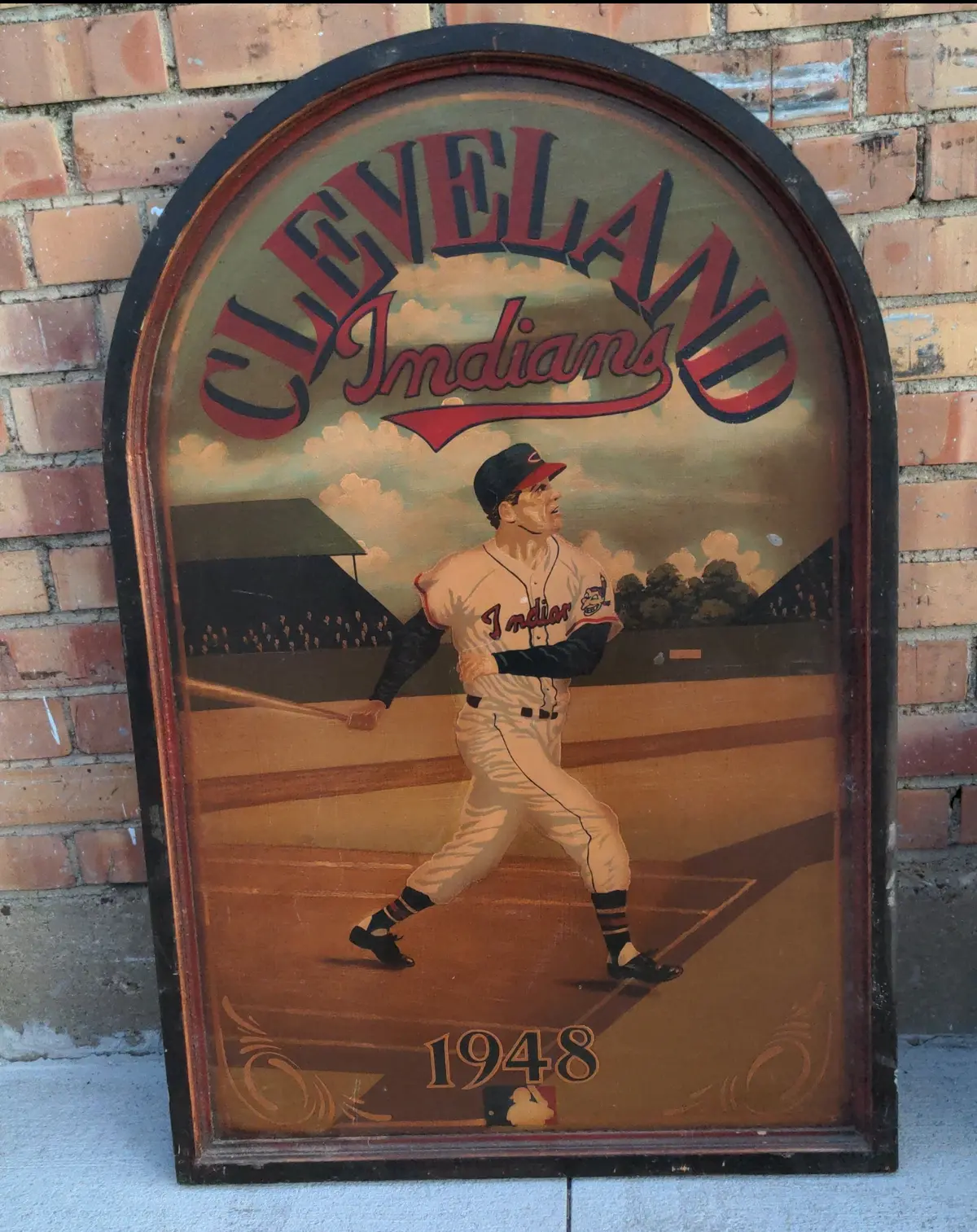 Cleveland Indians Baseball Sign 1