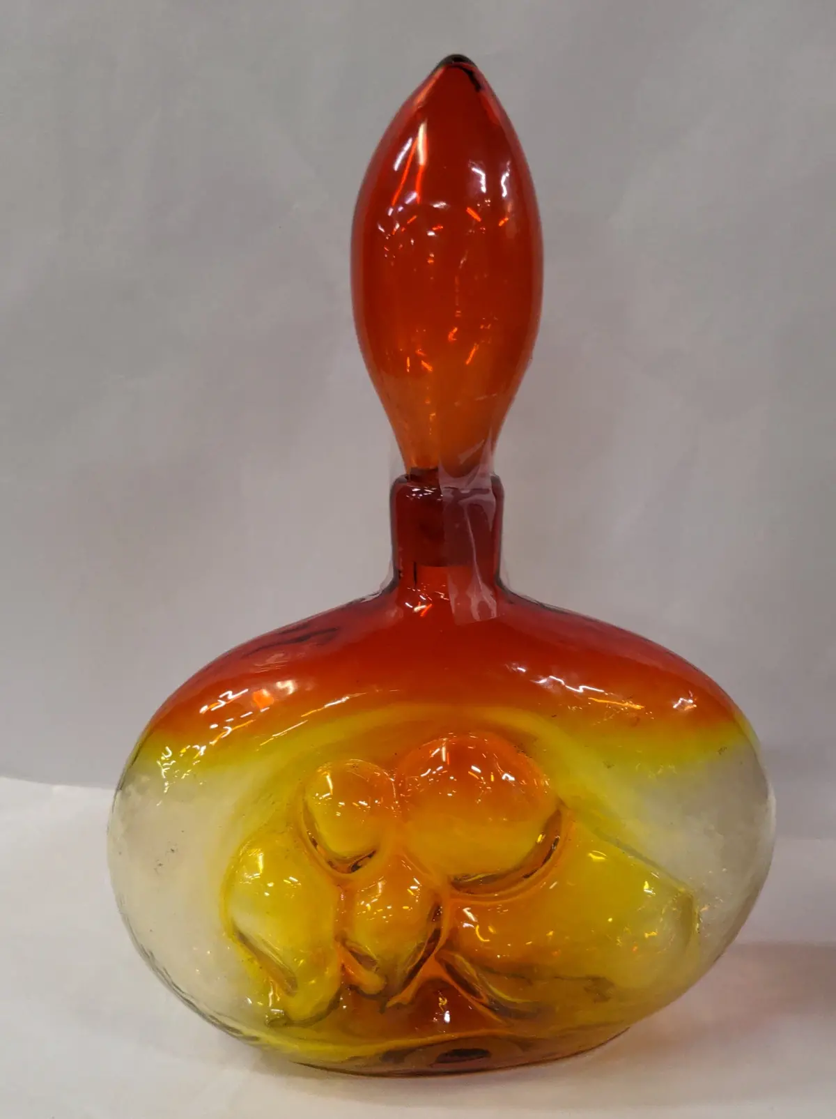 Blenko Glass Amberina Decanter 1