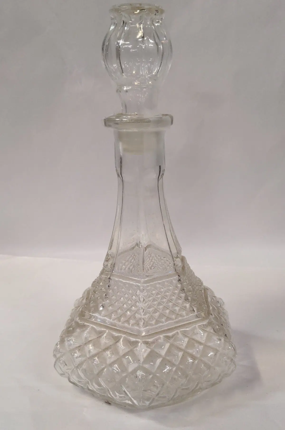 Anchor Hocking Pressed Glass Decanter 1