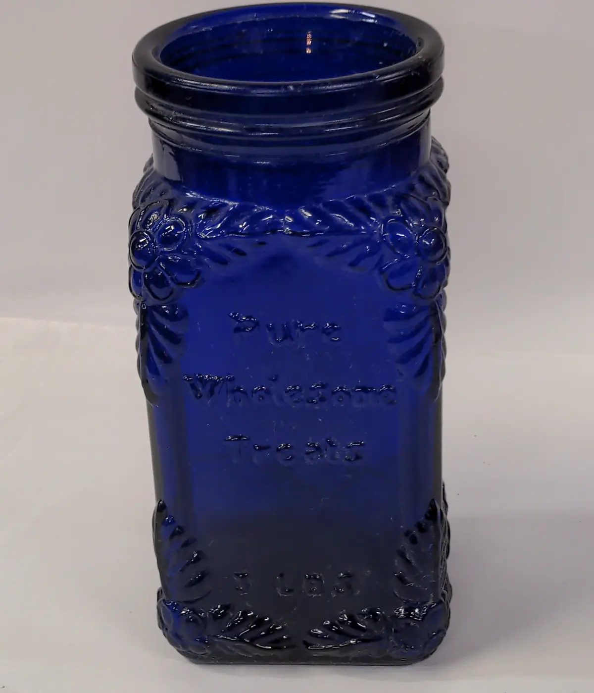 Wide Mouth Cobalt Jar 1