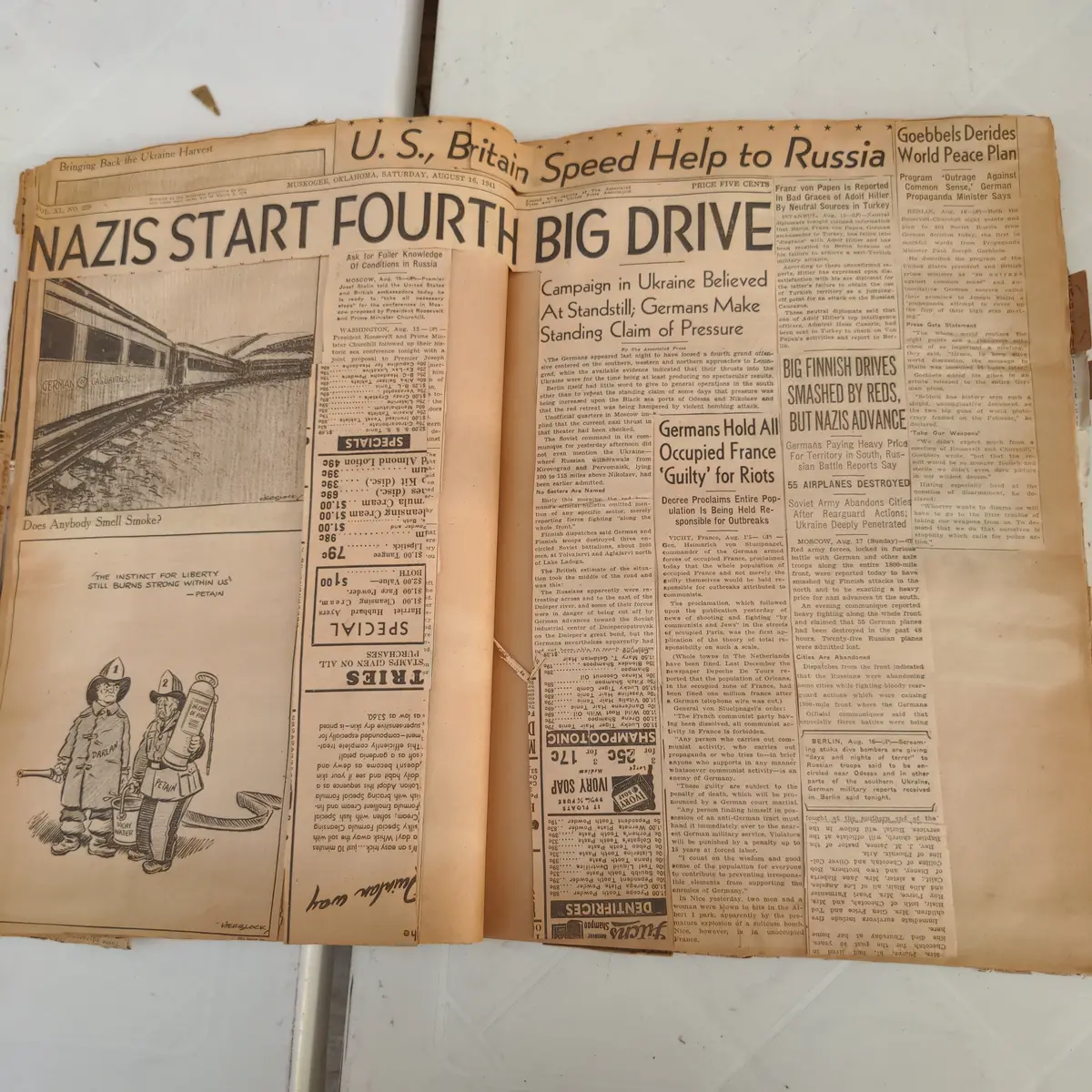 World War Ii Scrapbook For Defense 1