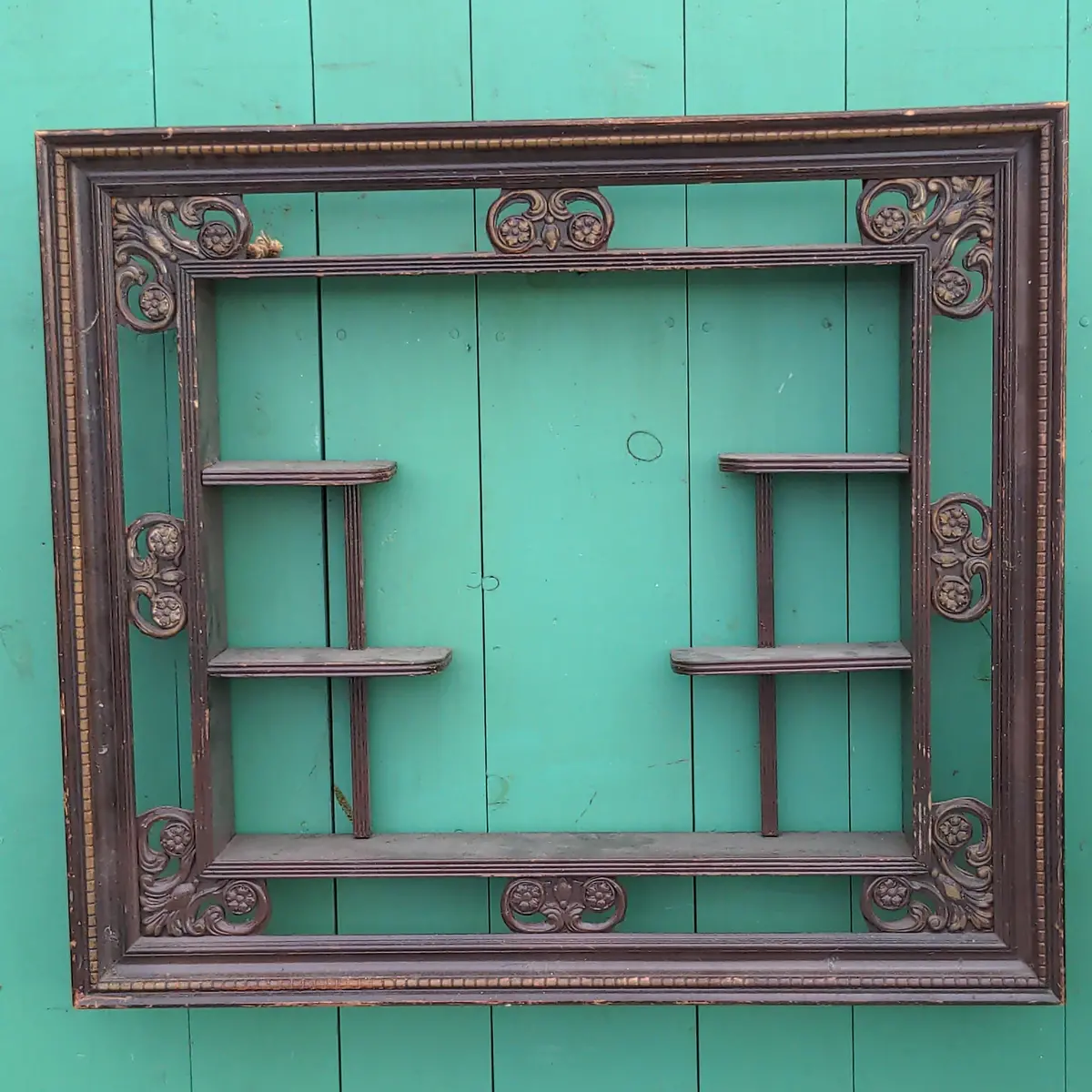 Carved Curio Wall Shelf 1