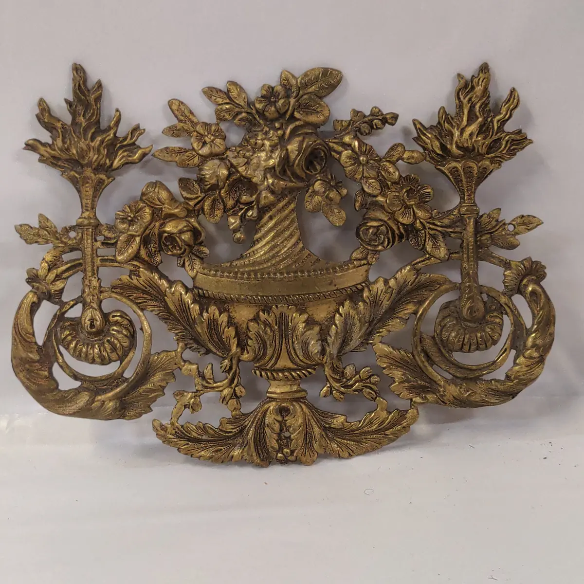 Small Bronze Louis Xvi Decorative Plaque 1