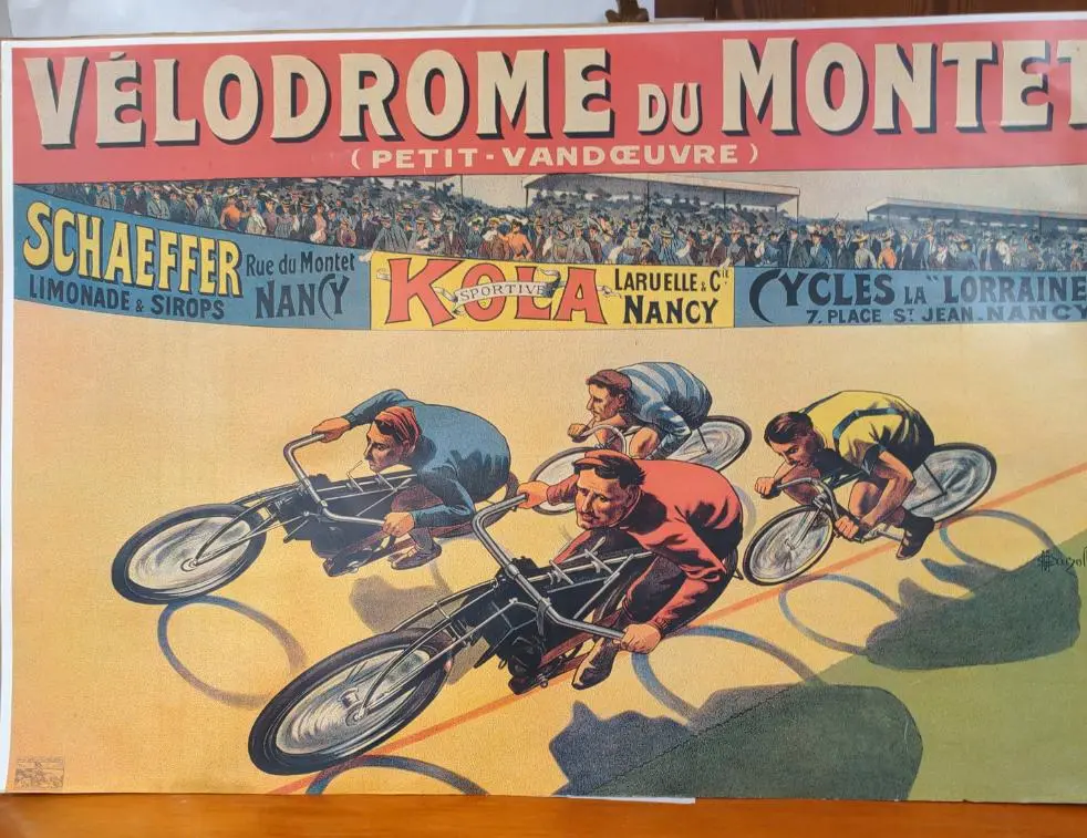 Velodrome Du Montel French Bicycle Race Poster 1