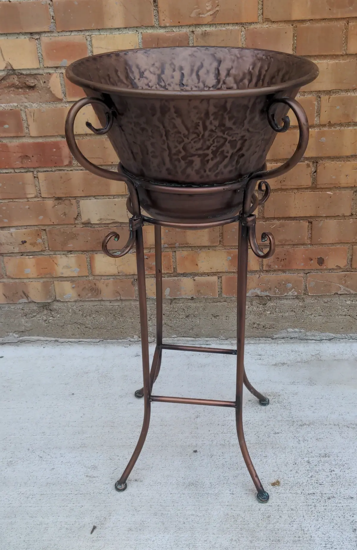 Copper Color Metal Planter 1