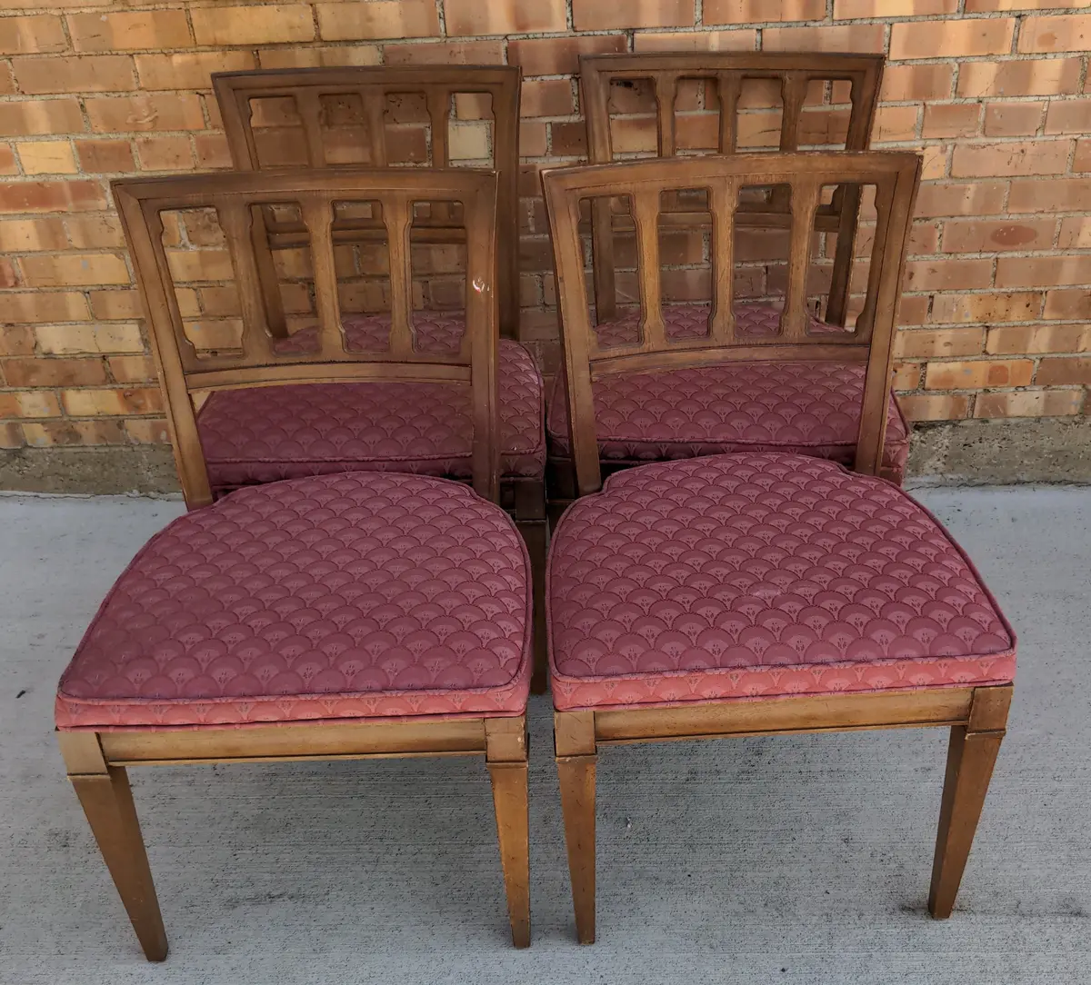 Set Of Four Dining Chairs As Found 1