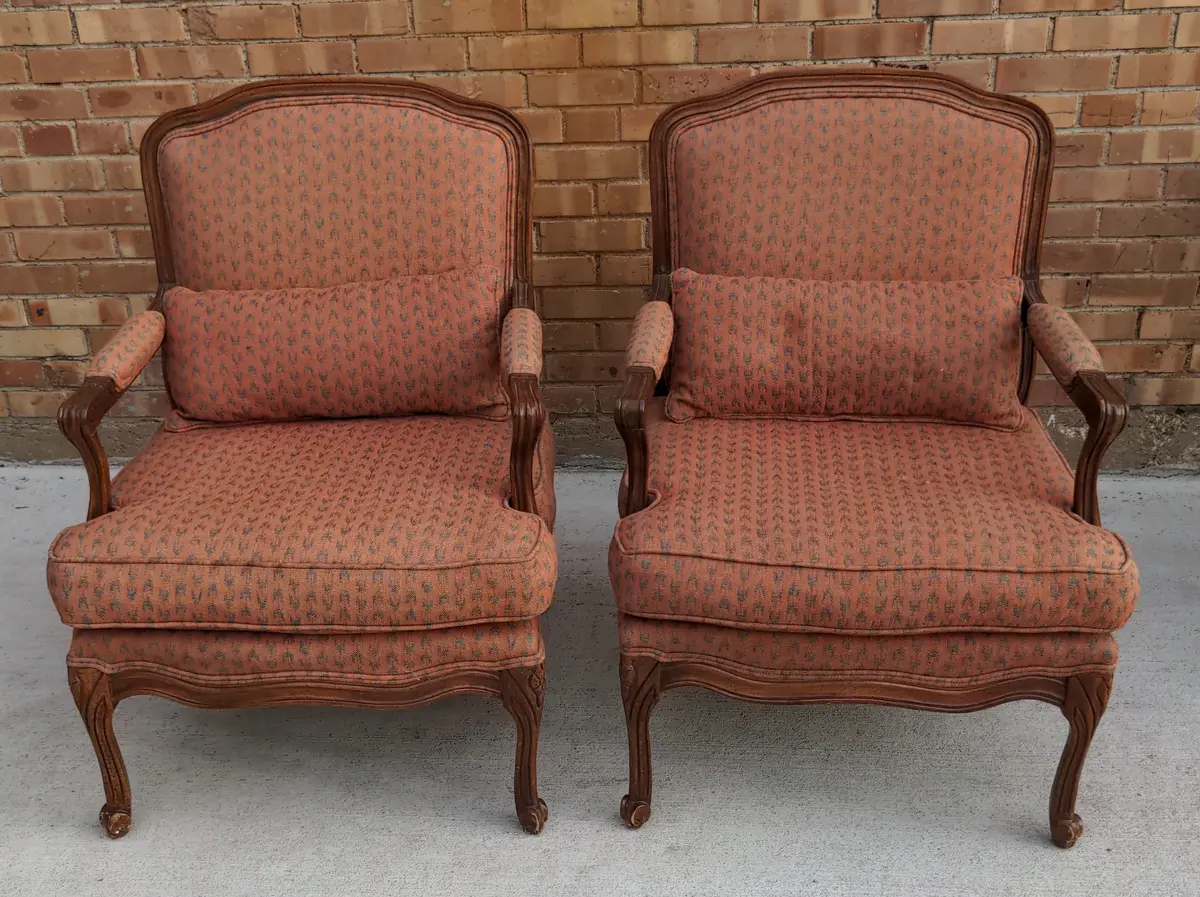 Pair Of Louis Xv Armchairs 1