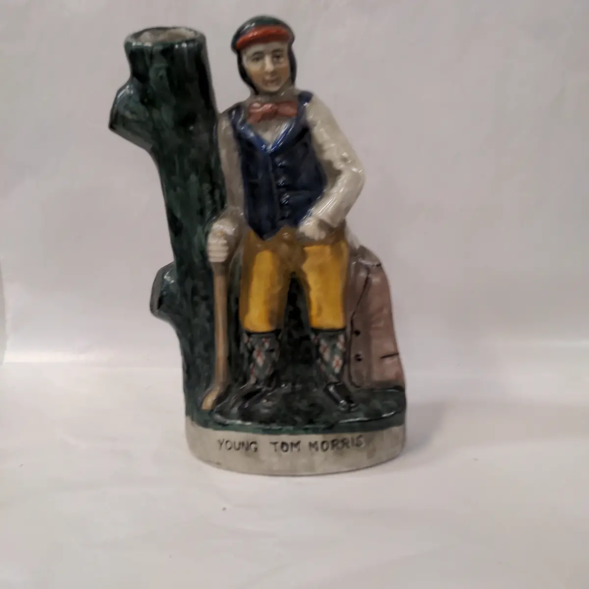 Young Tom Morris Staffordshire Vase 1
