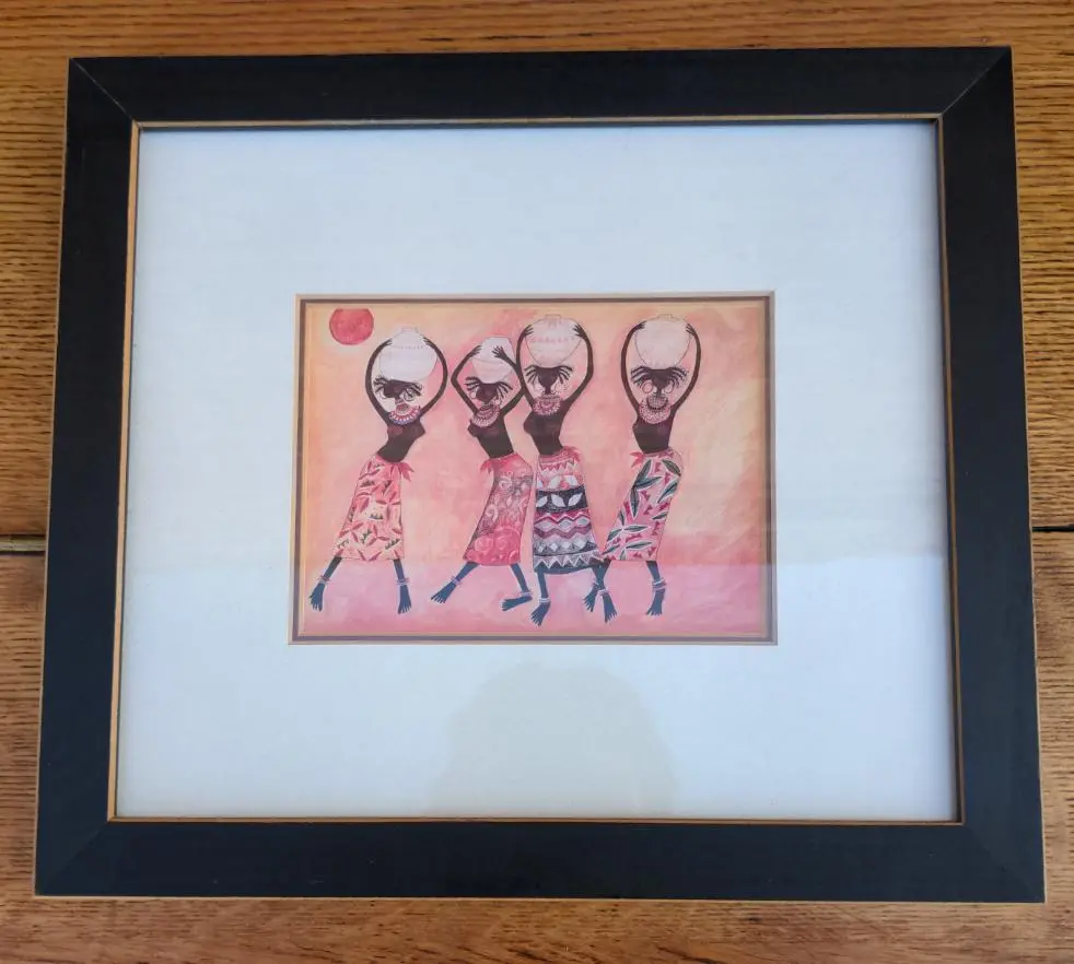 African Print Of 4 Women 1