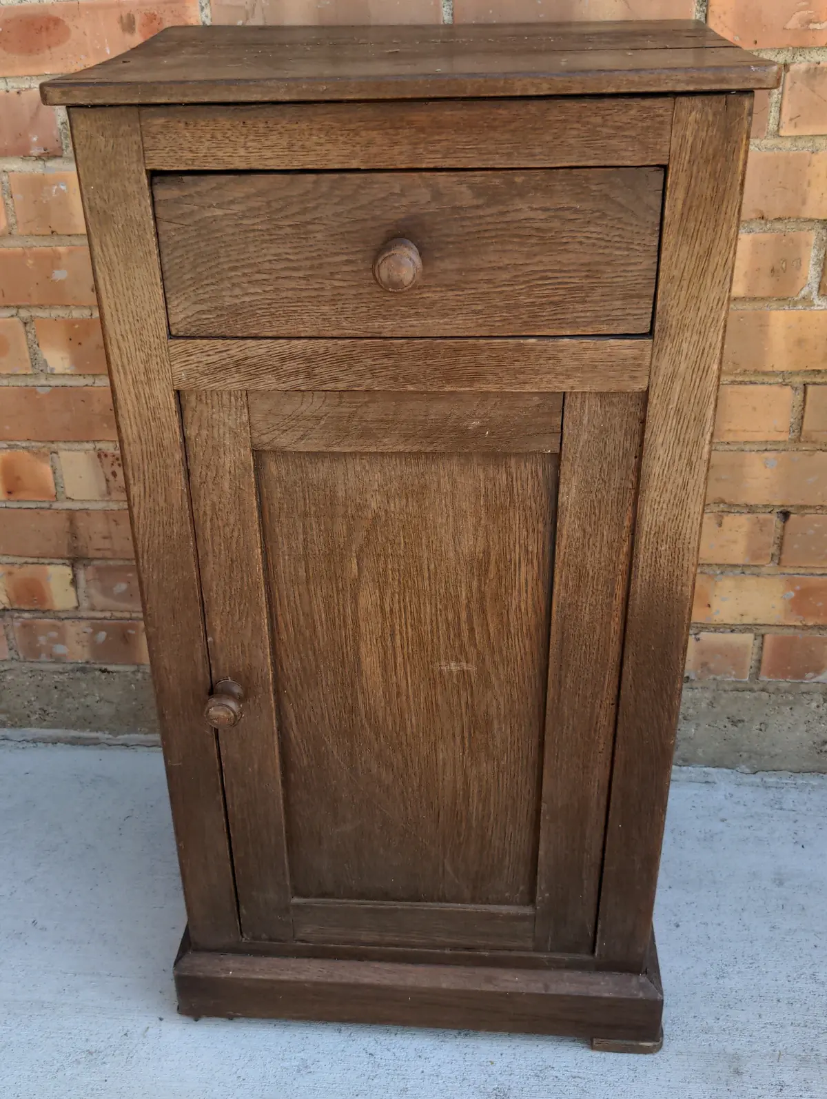 Rustic Oak Nightstand 1
