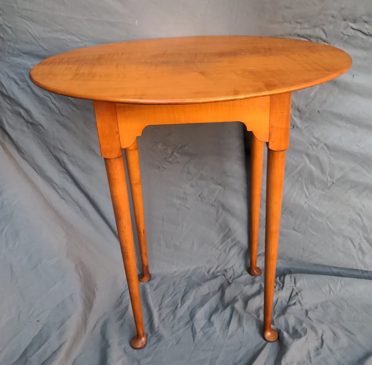 Eldred Wheeler Hand Made Copy Of 18Th Century Queen Anne Oval Stand Table 1