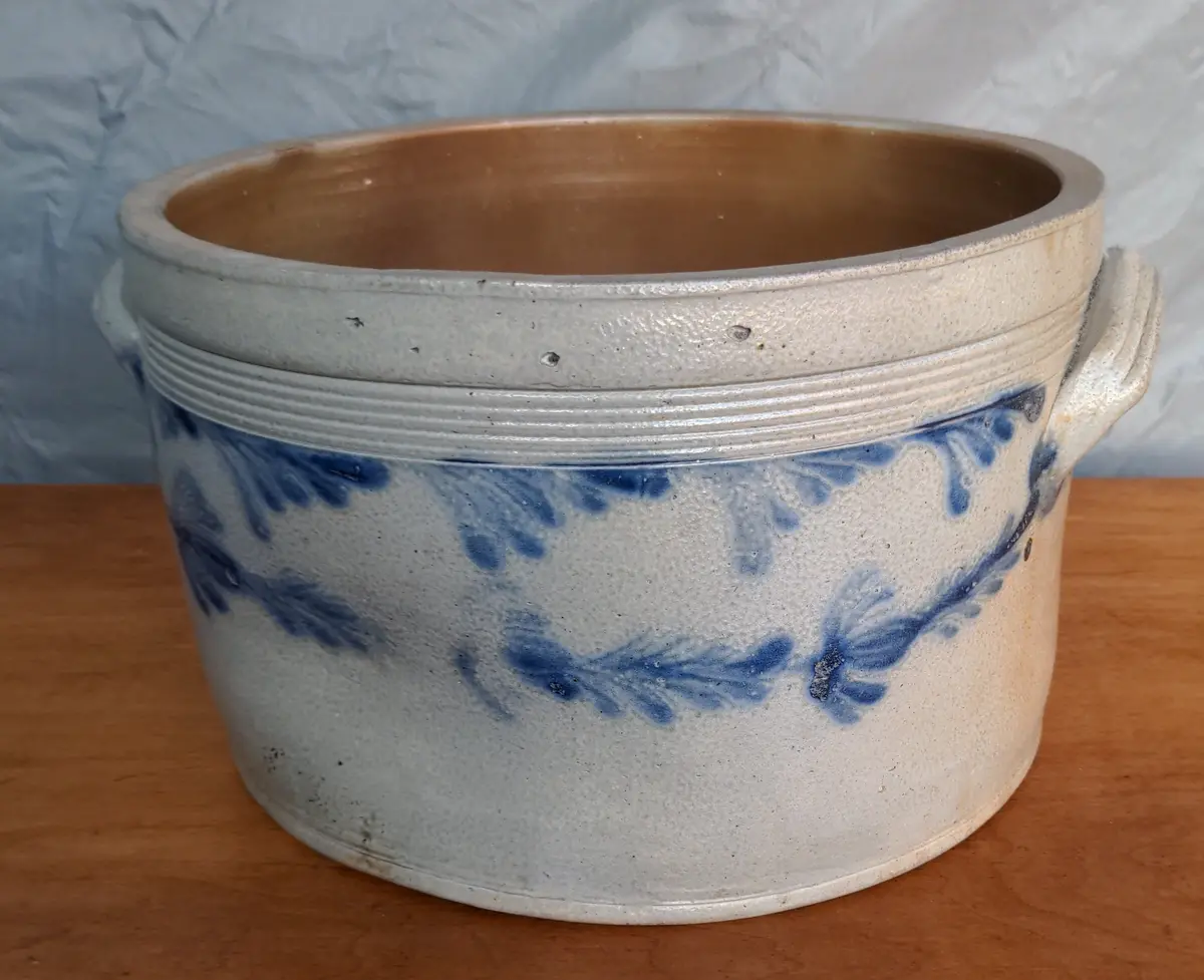Large Round Salt Glaze Tub 1