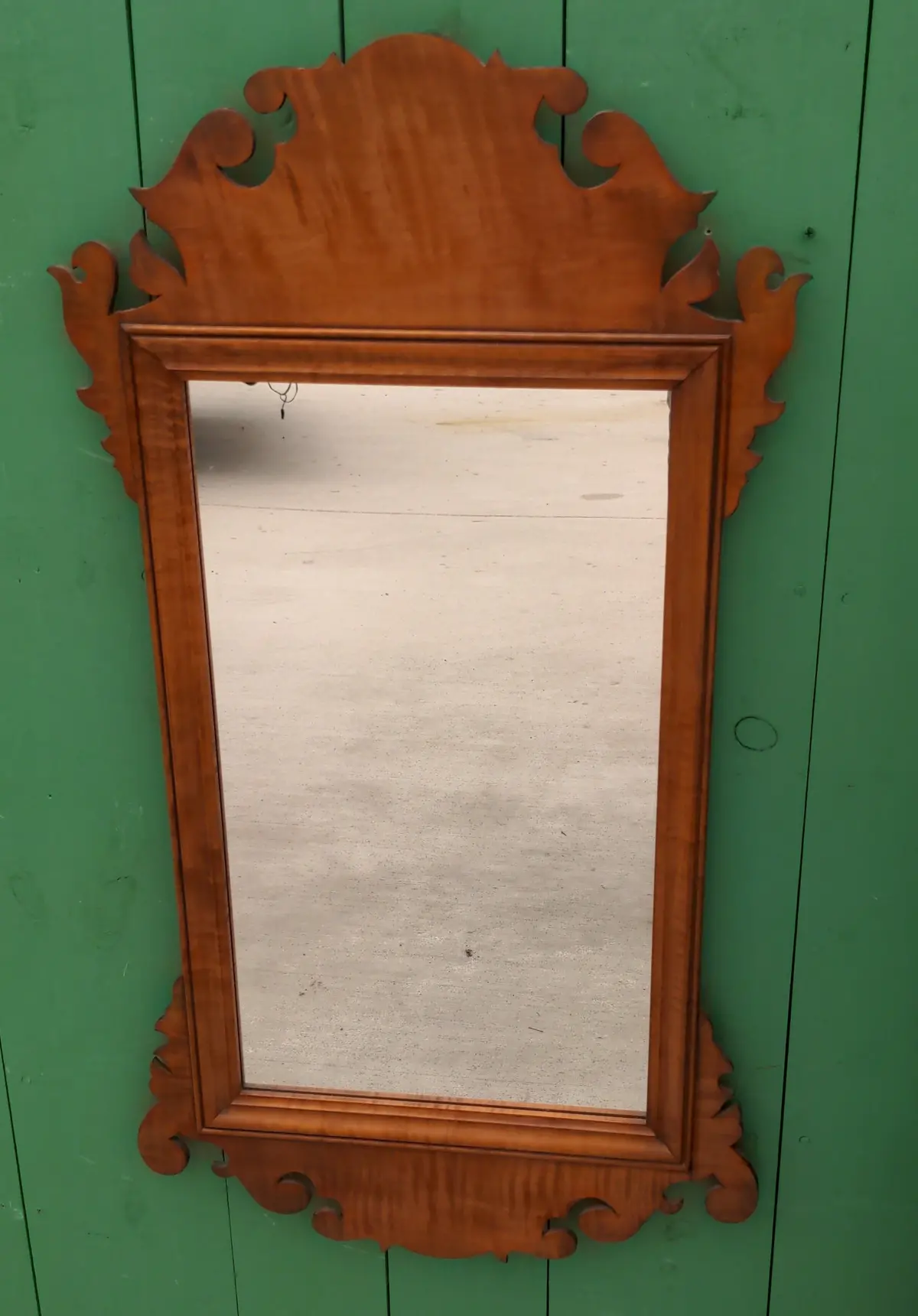 Eldred Wheeler Hand Made Copy Of 18Th Century Tiger Maple Mirror 1