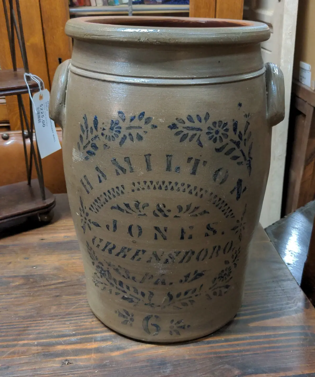 Open Mouth 6 Gallon Hamilton Crock 1