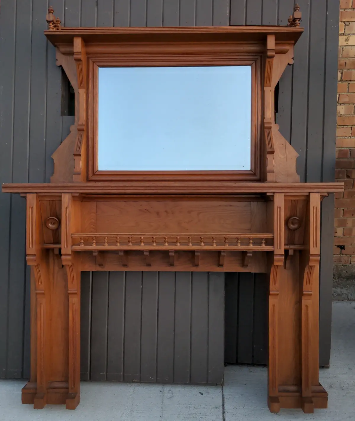 Eastlake Ash Mantle With Mirror Top 1