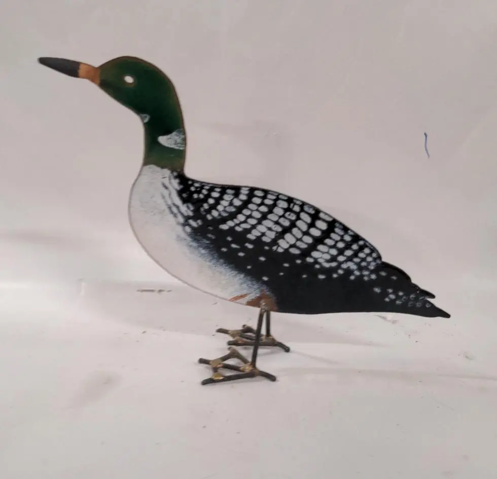 Metal Cutout Duck On Legs 1