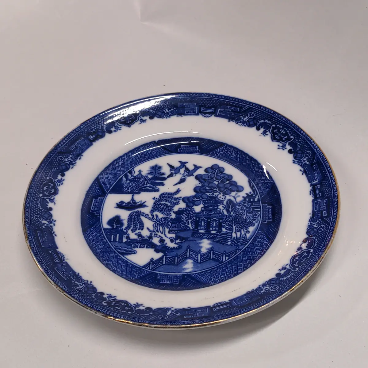 6.5" Blue Willow Plate 1