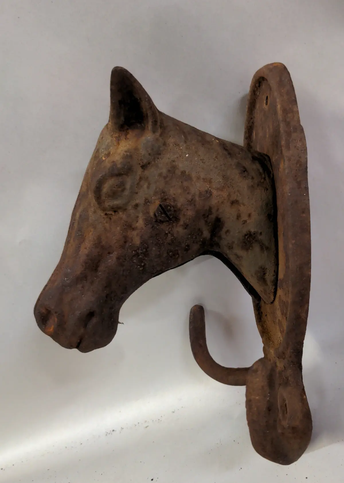 Cast Iron Horse Head Coat Hook 1