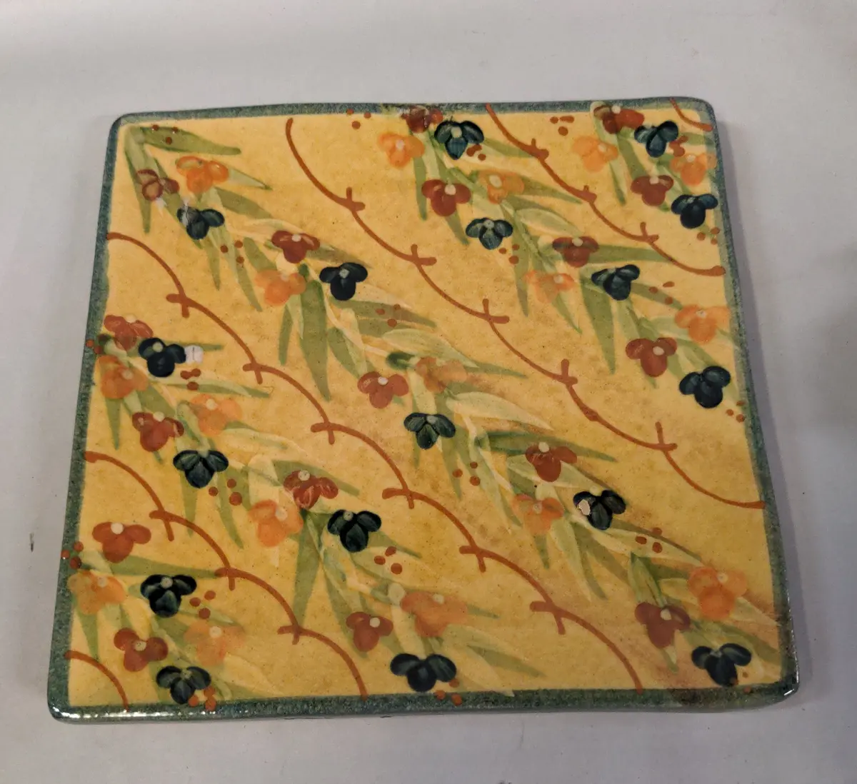 Glazed Terracotta Tray-Provence France 1