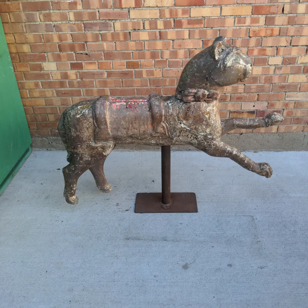 Carved Jaguar Carousel Animal 1