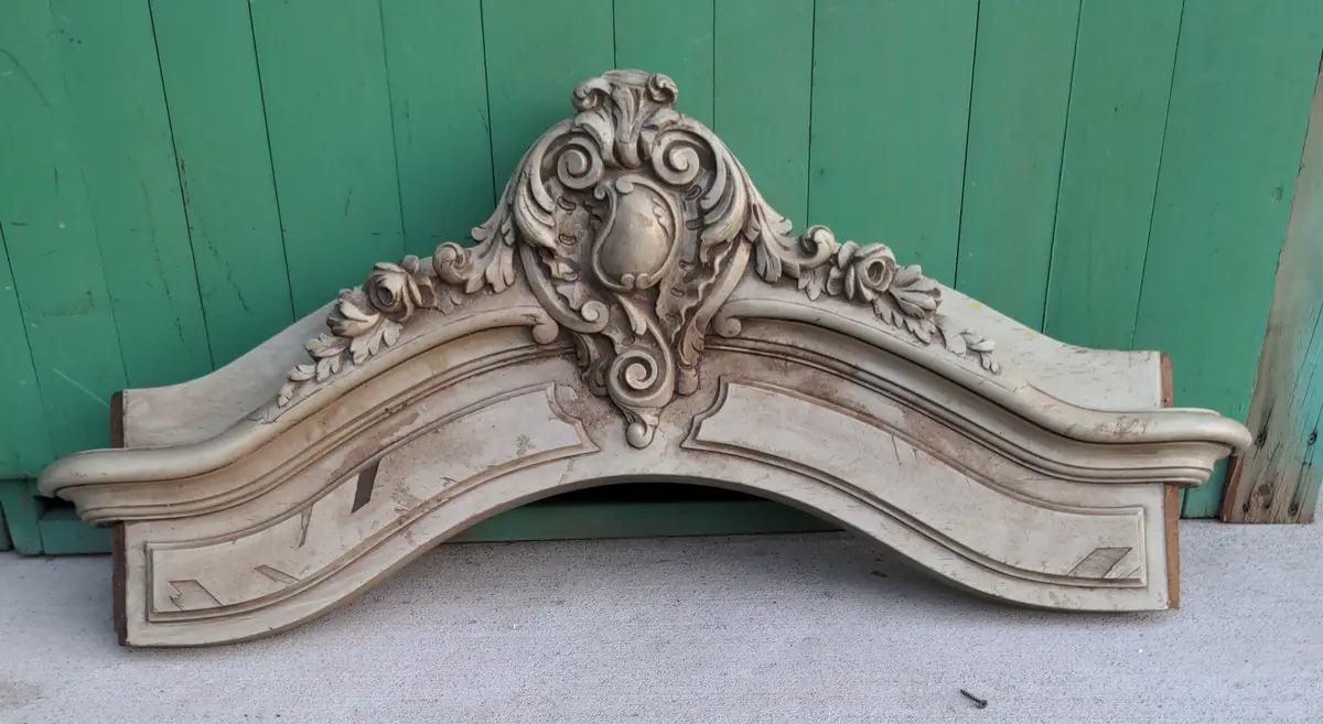 Painted Louis Philipe Pediment 1