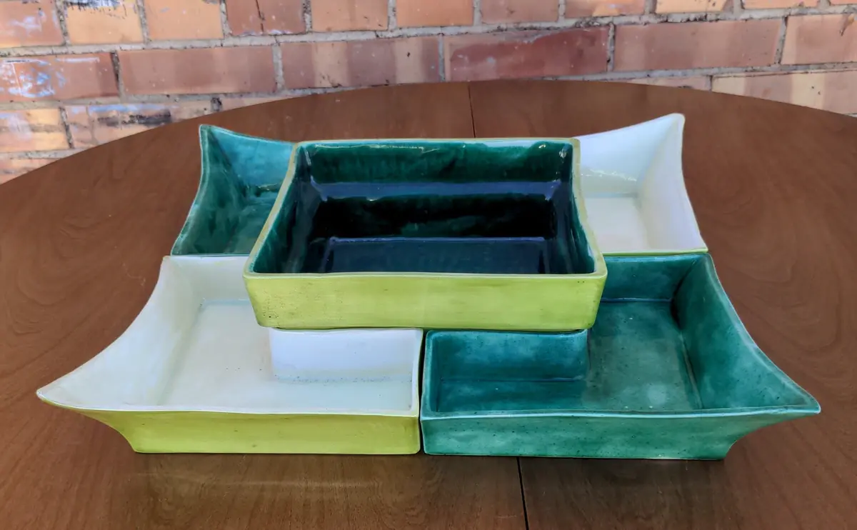 Vintage Royal Leslie Chip And Dip Set 1